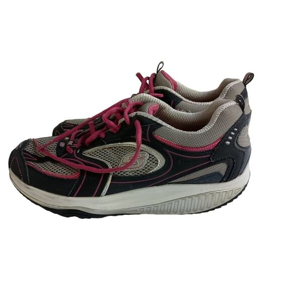 Skechers Shape Ups Women's Size 10 Blue/ Pink/ Gray - Picture 1 of 10